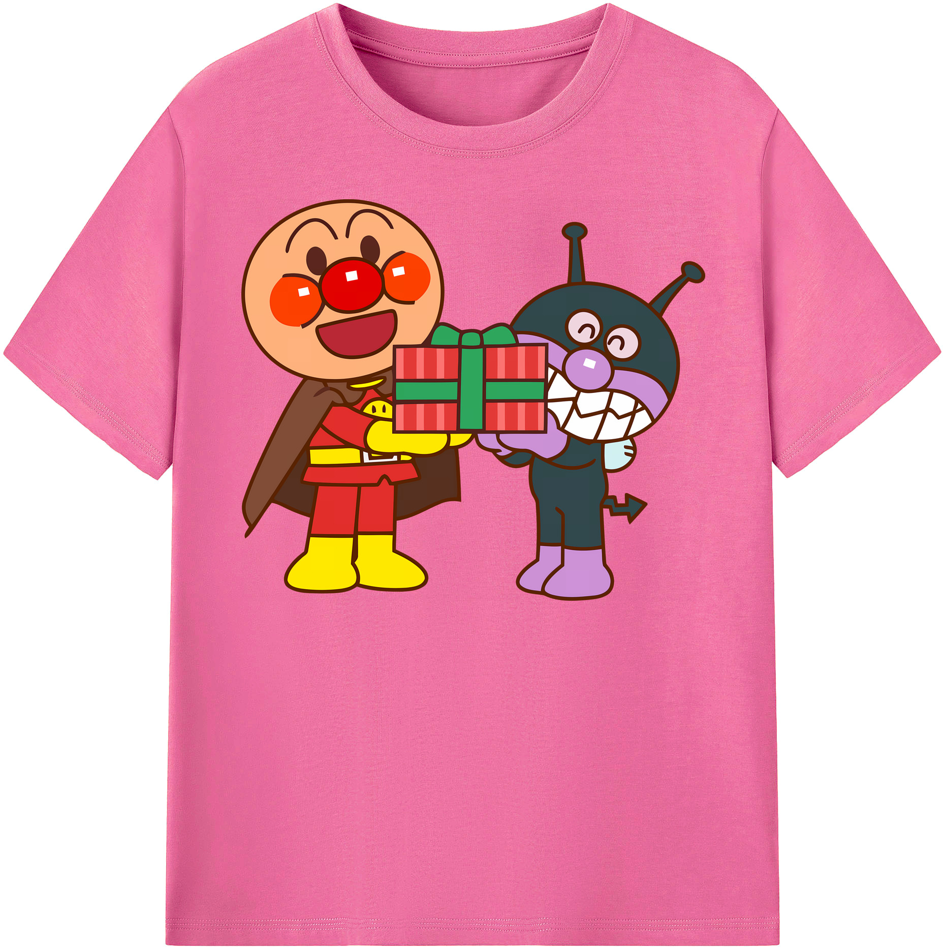 （画像用） アンパンマン Anpanman レディースカジュアルプリントTシャツ（綿100％）